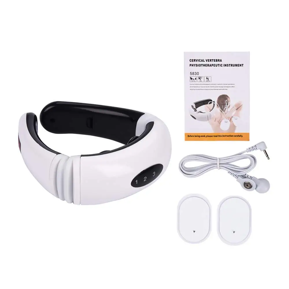 Smart EMS Electric Pulse Neck Treatment  Electro Cervical Vertebra Back Shoulder Pain relief Machine Massager Relaxation (5)