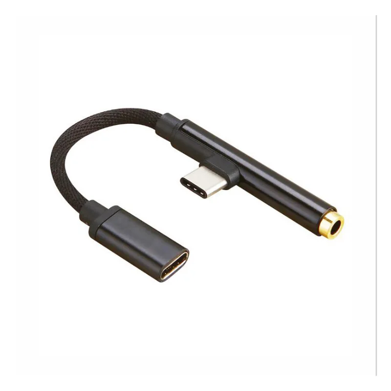 Usb type C адаптер зарядное устройство аудио кабель 2 в 1 type-C до 3,5 мм разъем для наушников вспомогательный конвертер для samsung для Xiaomi для sony