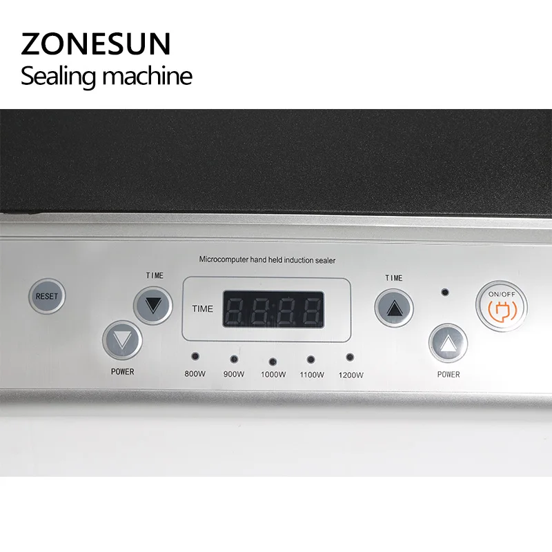 ZONESUN 220 V электромагнитный индукционный уплотнитель алюминиевый машина для склеивания фольги для пластик и стекло бутылки крышка PP, PE, PS 20-130 мм