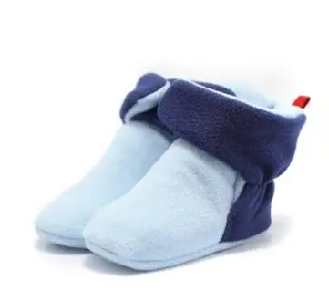 Зима для новорожденных девочек Теплая обувь младенческой малыша первый ходунки мягкая подошва высокой загрузки кроватки обувь для маленьких мальчиков prewalker 0-18 м D15 - Цвет: as photo shows