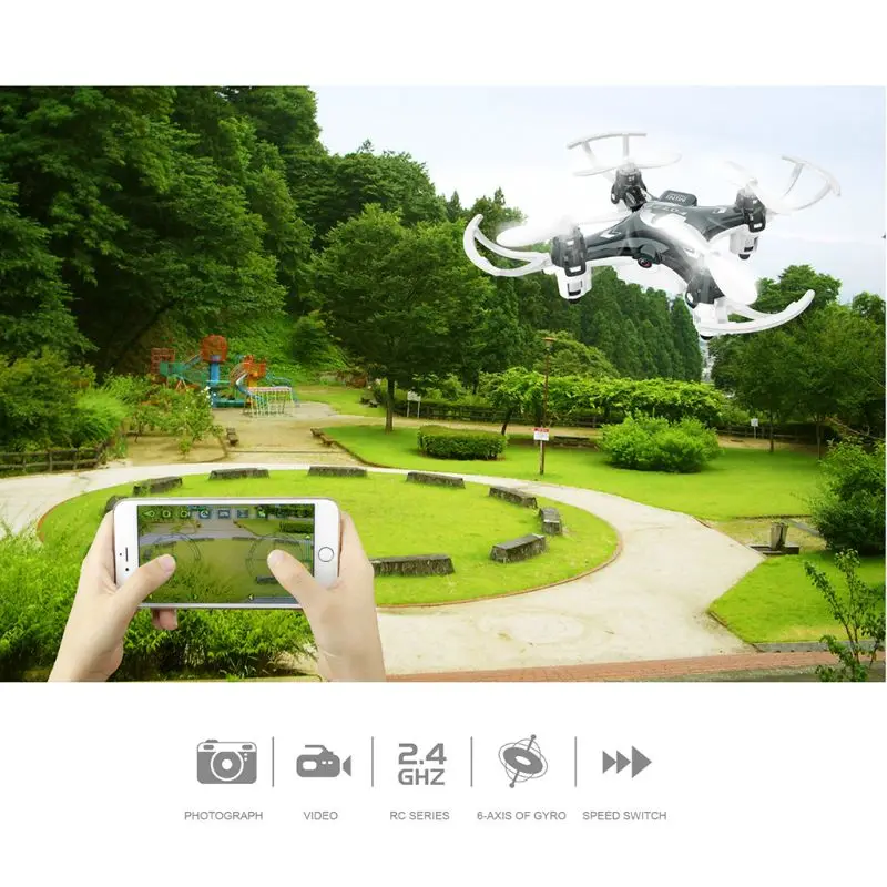 

FQ777 951W WIFI Mini Pocket Drone FPV 4CH 6-Axis Gyro Quadcopter with 0.3MP Camera Smartphone Holder Transmitter