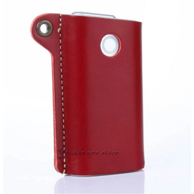 glo leather case in red