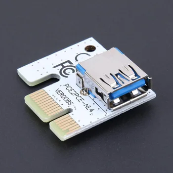 

1pc/6pcs/12pcs PCI-E Riser VER 008S Express 1X to 16X USB 3.0 Graphics Mining Extension Cable GY88