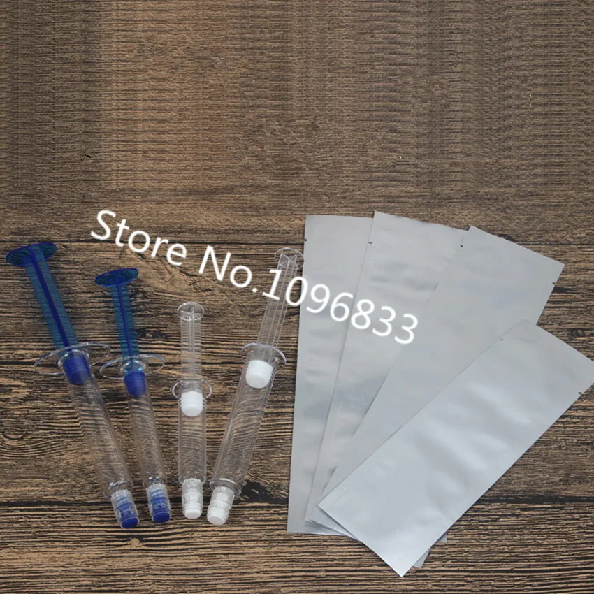 

100pcs Empty Transparent Blue Needle Tubing Cosmetic Essence Syringe Bottle Plastic DIY Water Needle Container 5ml 10ml