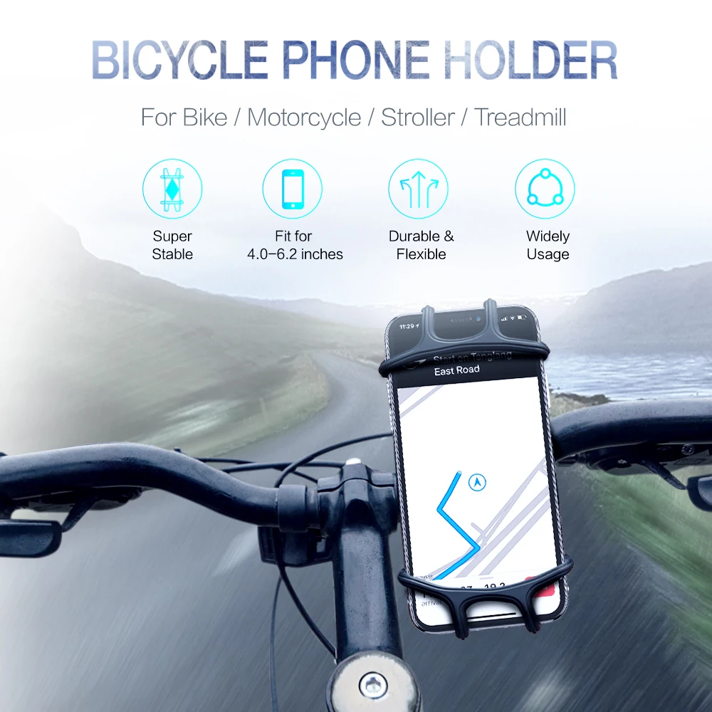 RAXFLY Fahrrad Telefon Halter Für Samsung Note 4 5 8 9 A5 A7 2017 S9 S8 Ultra Weiche Silikon Fahrra