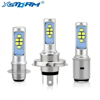 

H4 H6 P15D BA20D Led Motorcycle Headlight Bulb Canbus Fog Light 12 SMD 1200LM Hi Lo Lamp Scooter Accessories Moto DRL