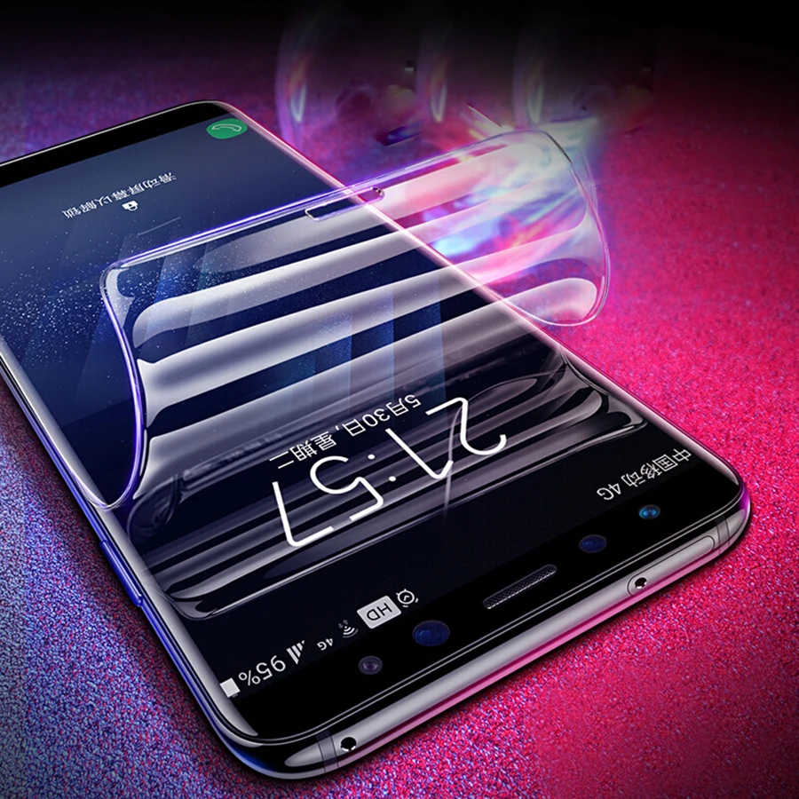 Для Samsung Galaxy S10 S9 S8 Plus S10E A7 A9 A8 Star 2018 Note 9 Мягкая Силиконовая защита для экрана полное