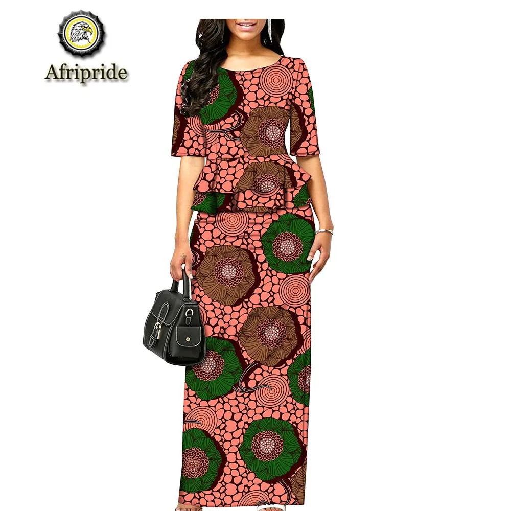 Африканские вечерние платья для женщин Дашики Платье бодикон платье Анкара принт воск батик Анкара ткань AFRIPRIDE S1925055