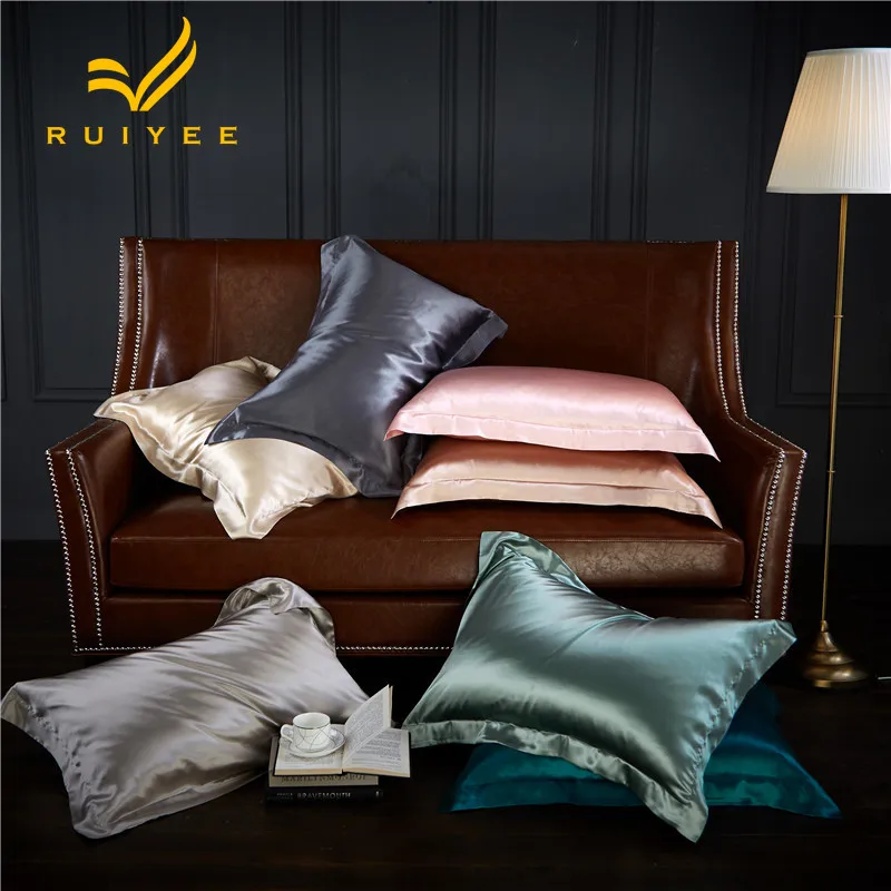 

19 mm envelope pillowcase double sided mulberry silk pillowcase RUIYEE brand silk pillowcase 100% pure mulberry silk pillowcases
