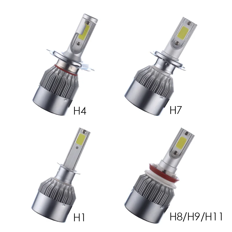 2pz все в одном C6 Авто Condotto il Faro H1 H3 H7 H11 H4 9005 9006 880 72 Вт/пара 7600LM/пара в пара 6000 K Ha Lampadine