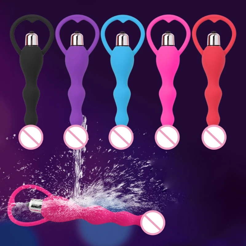 Sex toys butt plug New Waterproof Silicone Anal Beads Vibrator Butt Plug Sex Products Anal Sex Toys wholesale New