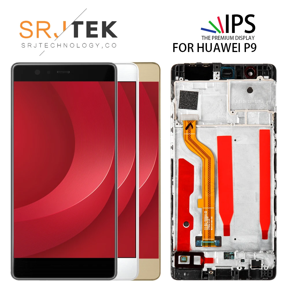 

5.2" Original LCD For HUAWEI P9 Display Touch Screen Digitizer with Frame for HUAWEI P9 LCD Display EVA-L09 EVA-L19 Replacement