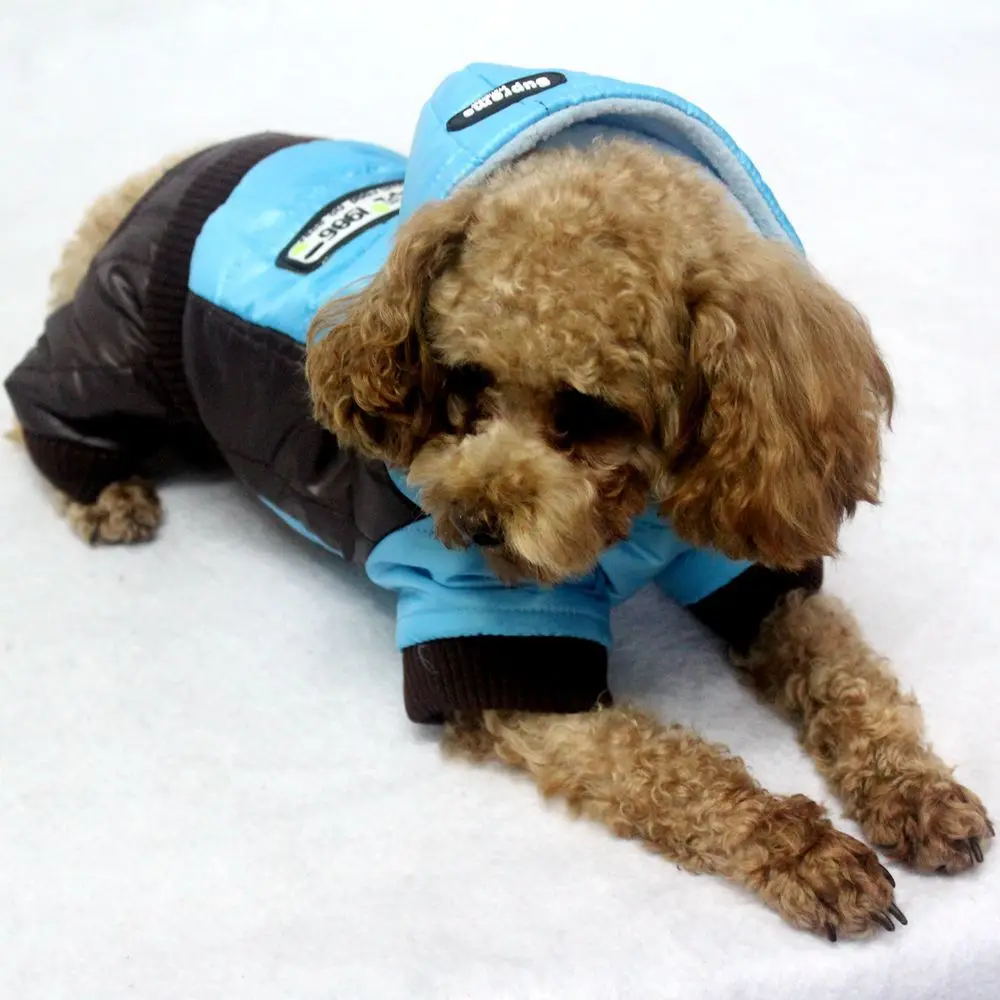 Gomaomi Одежда для собак пуховое пальто Зимняя теплая толстовка с капюшоном верхняя одежда для собак костюм