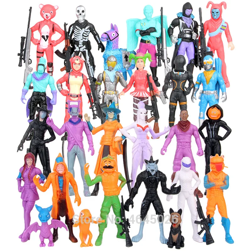 

Fortinet Battle Royale PVC Action Figures Fortnight Llama Game Model Gun Weapons Figurines Dolls Kids Toys for Children Boys