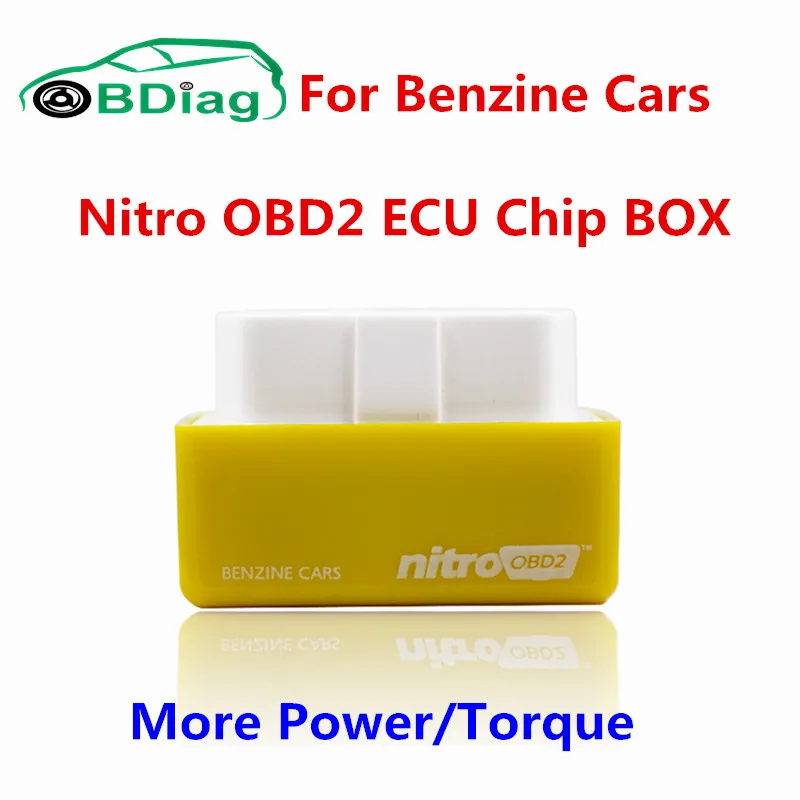 Nitro OBD2 чип блок настройки Plug& Drive NitroOBD2 для автомобилей с бензиновым двигателем больше мощности и крутящего момента Nitro OBD с коробка для розничной торговли - Цвет: Цвет: желтый