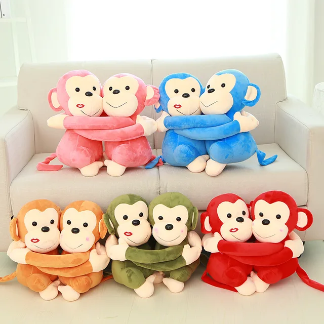 2 stücke Liebhaber Affe Umarmung 20 cm Plüschtiere Paar Umarmung