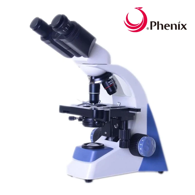 Phenix микроскоп бинокулярный широкое поле 1000x для студентов светодиодный свет