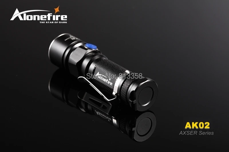 Бесплатная доставка alonefire классический ak02 axser серии CREE XM-L2 LED 3 режима Легкий Мини светодиодный фонарик