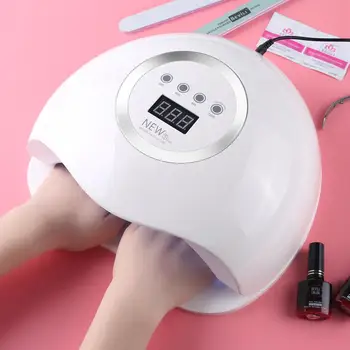 

72W Nail Dryer UV LED Nail Lamp Gel Polish Curing Lamp With Bottom 30s/60s Timer LCD Display Lamp For Nail Dryer