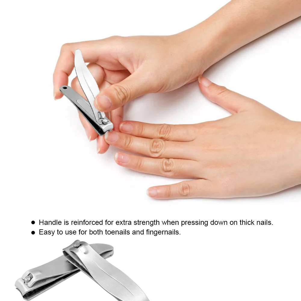 Professional Stainless Steel Nail Cutter Clippers Manicure Tool Professional Stainless Steel Nail Cutter Clippers Manicure Tool Cutting Trimmer Toenail Fingernail For Thick Nails In Trimmers From