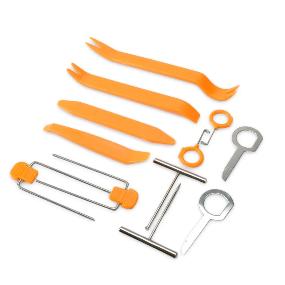 Prix pour Vente chaude Brand New Orange 12 pcs En Plastique Voiture Radio Porte Clip Panneau Garniture Stéréo Dash Suppression Installer Pry Réparation Outils de suivi Prix pour Vente chaude Brand New Orange 12 pcs En Plastique Voiture Radio Porte Clip Panneau Garniture Stéréo Dash Suppression Installer Pry Réparation Outils de suivi