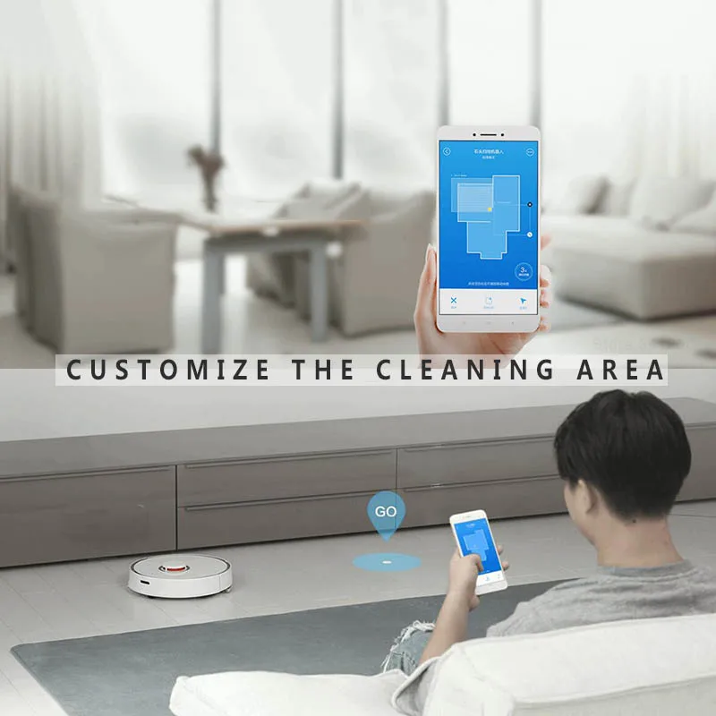 Original Xiaomi Roborock S50 Robotic Vacuum Cleaner 2 Smart Cleaning robot for Home Automatic Sweeping Dust Sterilize Machine