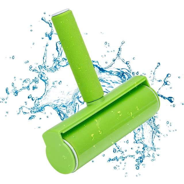 $US $7.02  Green Reusable Washable Roller Dust Cleaner Lint Sticking Roller for Clothes Pet Hair Cleaning Hous