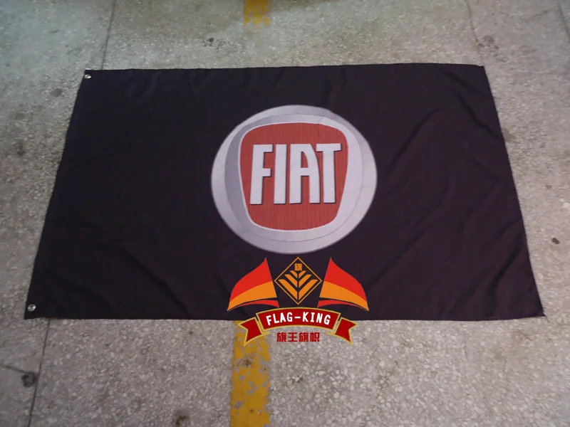 FIAT car racing team flag,FIAT car club banner,90*150CM polyster