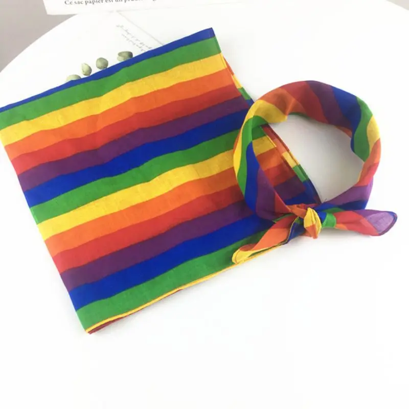 Rainbow Multicolour Bandana Bandana Headwear/Hair Band Scarf Neck Wrist HeadtiB2 