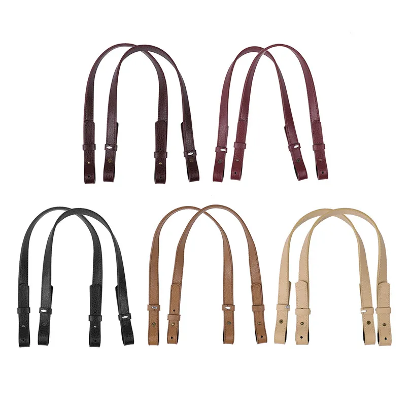 2Pcs High Quality Classic PU Leather Adjustable Removable Shoulder Bag Straps Replacement for