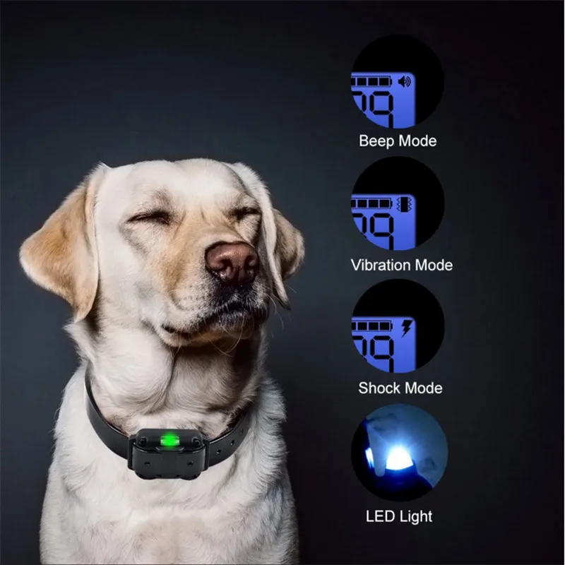 Electric Dog Training Collar Waterproof Rechargeable Remote Control Pet with LCD Display for All Size Bark-stop Collars 40% Off-5