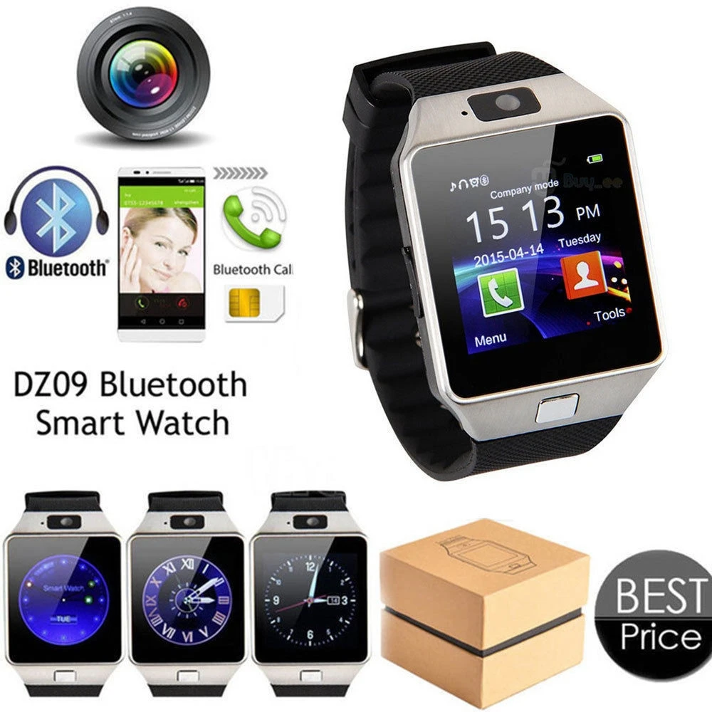 Smart Watch With Camera DZ09 Bluetooth Wearable Devices SIM TF Card Smartwatch Calling For IOS Android For iPhone XS XR MAX