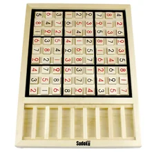 Candice guo Деревянные Монтессори игрушки для взрослых интеллект Математика игра sudoku латинский квадрат головоломка номер место ребенок подарок на день рождения 1 комплект