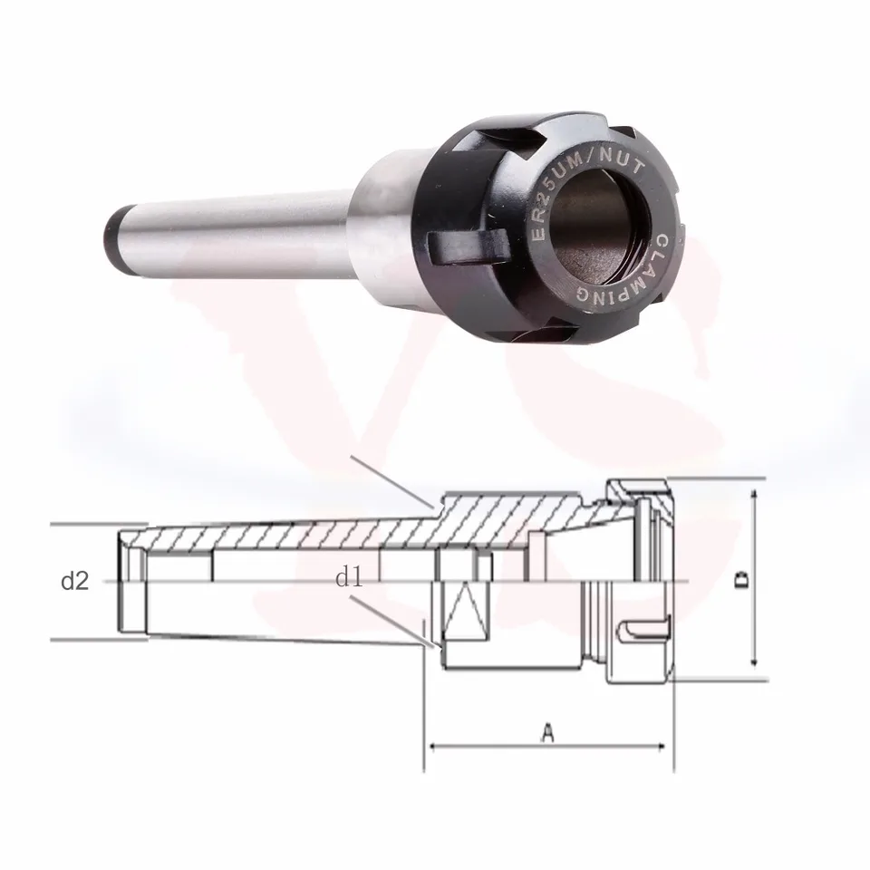MT2 ER32 Collet Chuck Morse Taper Toolholder Lathe Milling Precision Holder Tool