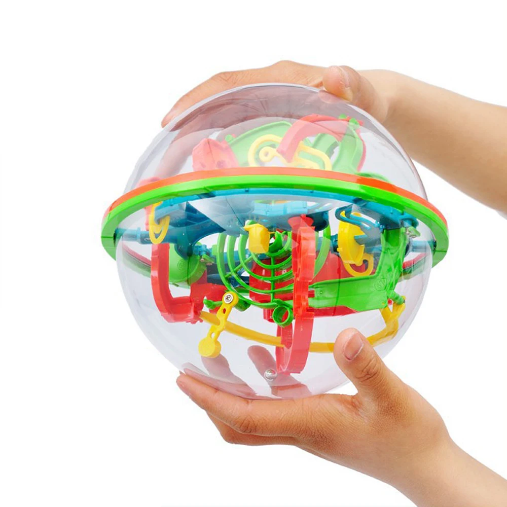 10 см 3D Интеллект головоломка Лабиринт с шаром игра для детей Монтессори