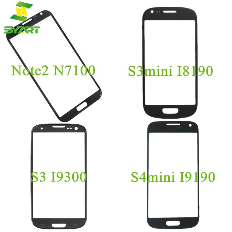 Для Samsung Galaxy Note 2 / S3 S4 Mini/внешний экран Стеклянная крышка объектива для Note2 N7100