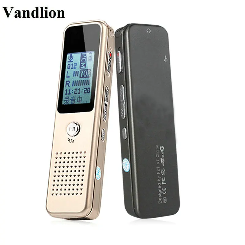 Vandlion V19 Professional Portable Mini Digital Audio Voice Recorder 8GB Dictaphone Stereo Music Player USB Pen Recorder