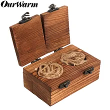 OurWarm кольцо коробка дерево Mr Mrs обручальное кольцо коробка держатель деревянная коробочка для обручальных колец свадебное украшение в деревенском стиле 11x7x5 см