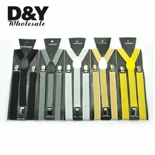 Мода 2,5 см для женщин и мужчин серьга унисекс на подтяжках эластичные тонкие подтяжки 17 цветов блестящие классические подтяжки Y-back подтяжки