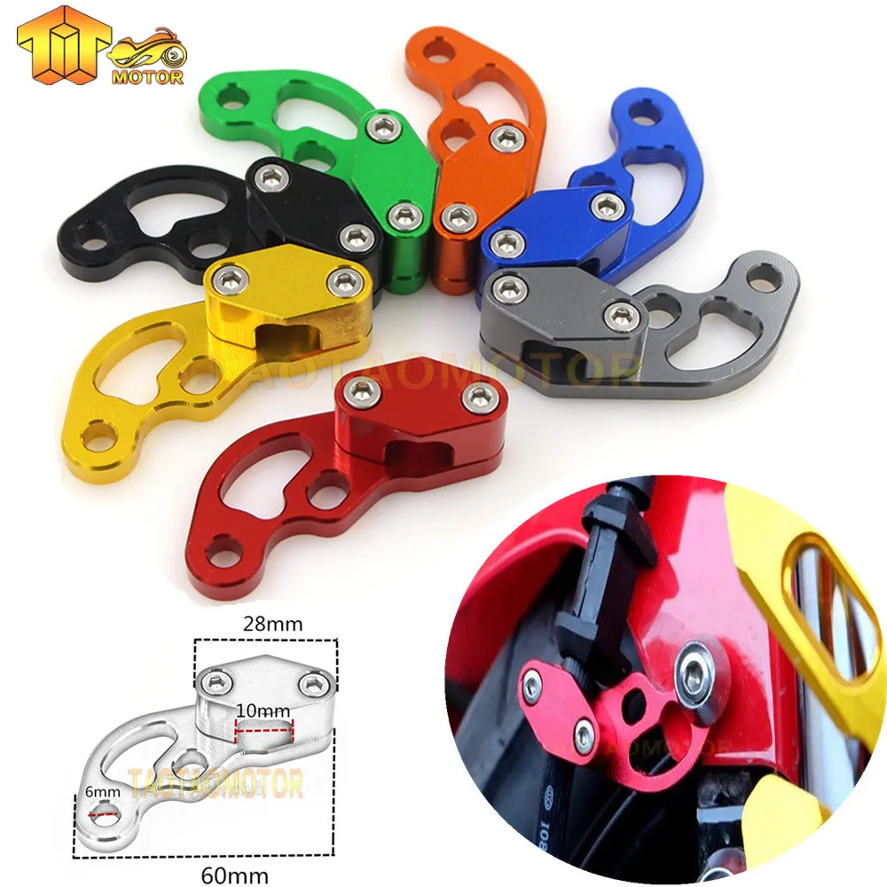 

7 Color Motorcycle Accessary CNC Brake Cable Line Clam Rear/ Front For KTM DUKE 390/125/200 690/990 ENDURO LC4 Universal