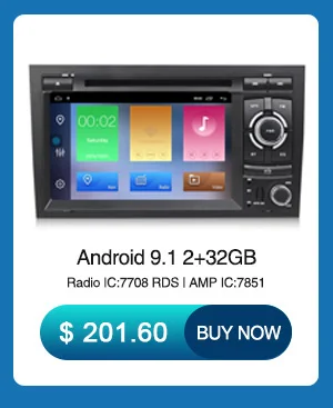 Cheap NaviFly 2 Din Android 9.0 IPS DSP car multimedia player for Audi A4 S4 RS4 2002 to 2008 gps navigation DVD radio WIFI BT CANBUS 0