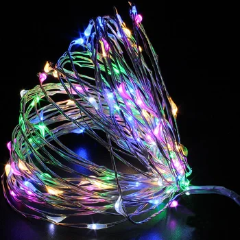 

30LEDs AA Battery Powered fairy lights Silver Copper LED String Light Christmas Holiday Wedding Party Decoration 3M