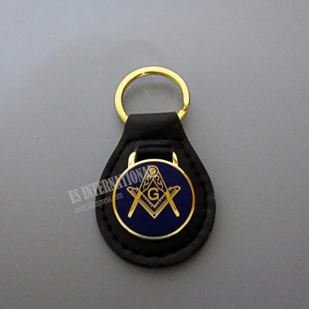 

Masonic Key Chain Blue " Compass and Square G "Badge Mason Freemason MK01