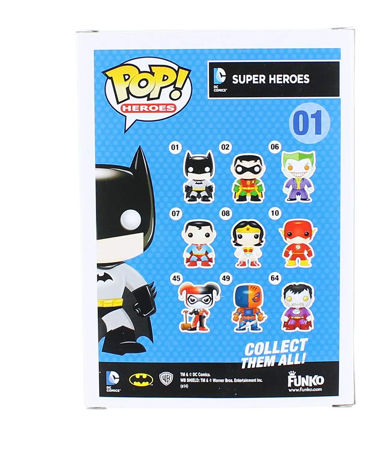 Exclusive FUNKO POP Official DC Comics: Heroes Batman Chase Metallic Variant #01 Vinyl Action Figur