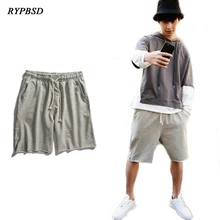 Новые летние модные Повседневное Drawstring Для мужчин шорты прямые Для мужчин s бермуды одноцветное Цвет свободные Для мужчин s шорты