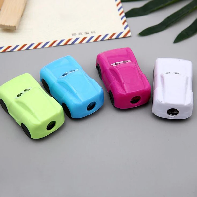 

Kawaii cartoon Car Pencil sharpener Student stationery prize Office School Supplies