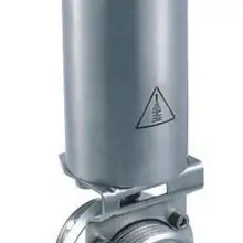 SS316L 11/" санитарный пневматический наружный клапан-бабочка гигиенический клапан