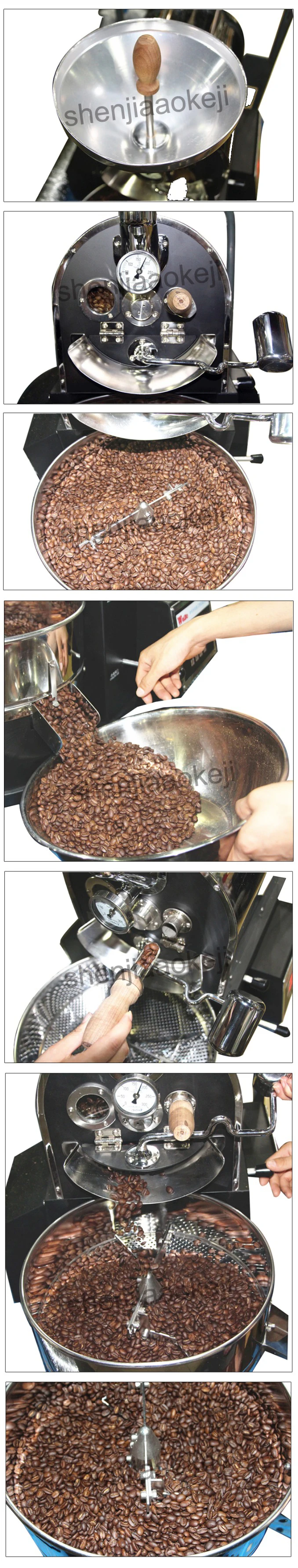 Professional Coffee Roaster Machine WB-A01 Commercial Coffee Roasting Machine Coffee bean Roasting Machine 220V 2000W 1PC