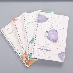 4 шт А5 спиральный блокнот бумажный кавайный планировщик Bullet Journal Agenda школьный дневник записная книжка путешественники милый мультяшный