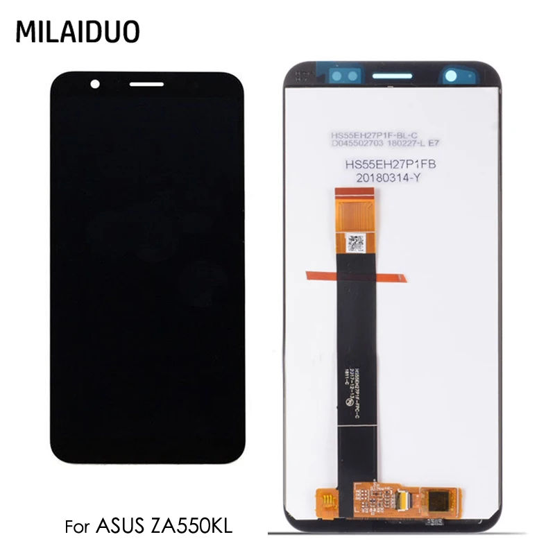 ЖК дисплей для Asus ZenFone Live L1 ZA550KL X00RD сенсорный экран дигитайзер черный без/с рамкой